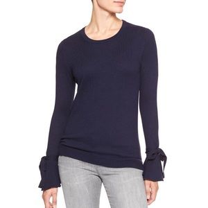Banana Republic Navy Bell Sleeve Sweater